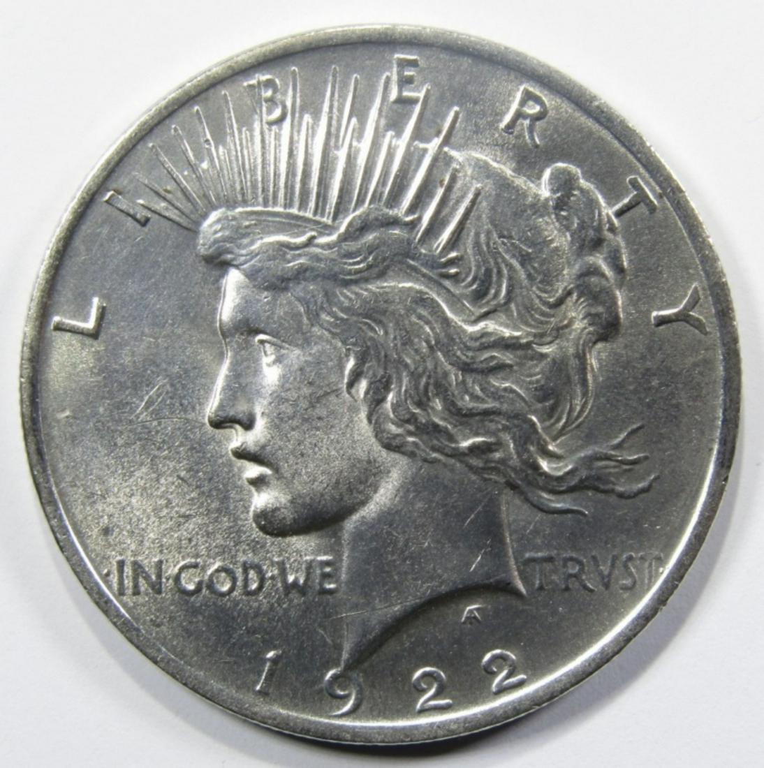 1922 PEACE DOLLAR BU (1 of 2)