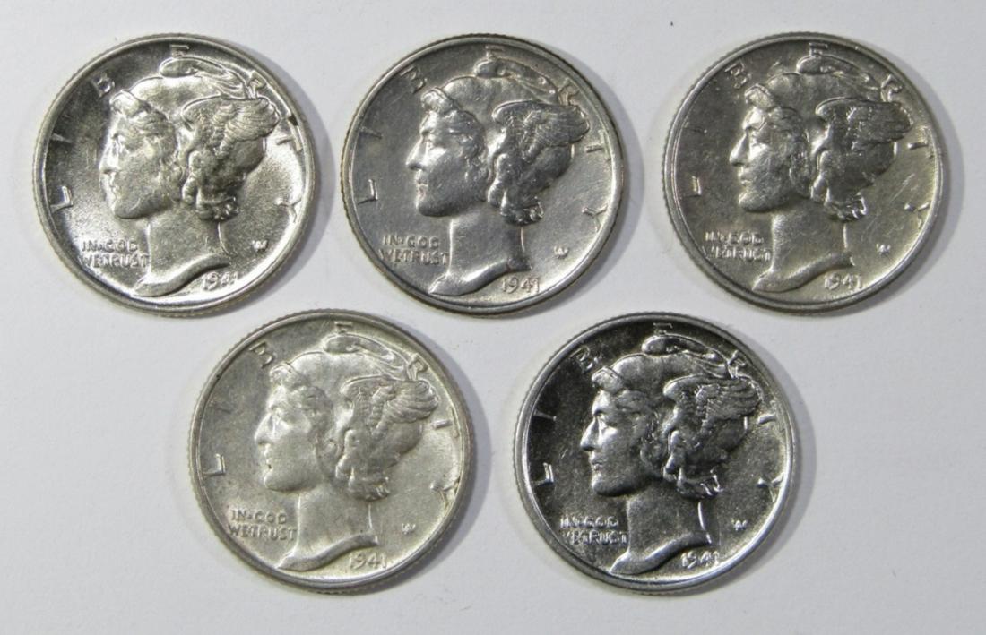 (5) 1941 MERCURY DIMES AU/BU (1 of 2)