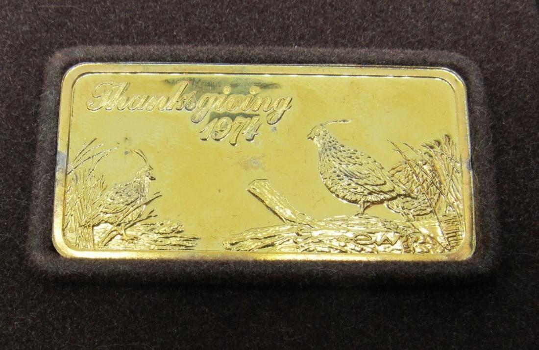 1974 THANKSGIVING 1oz .999 SILVER BAR (1 of 2)