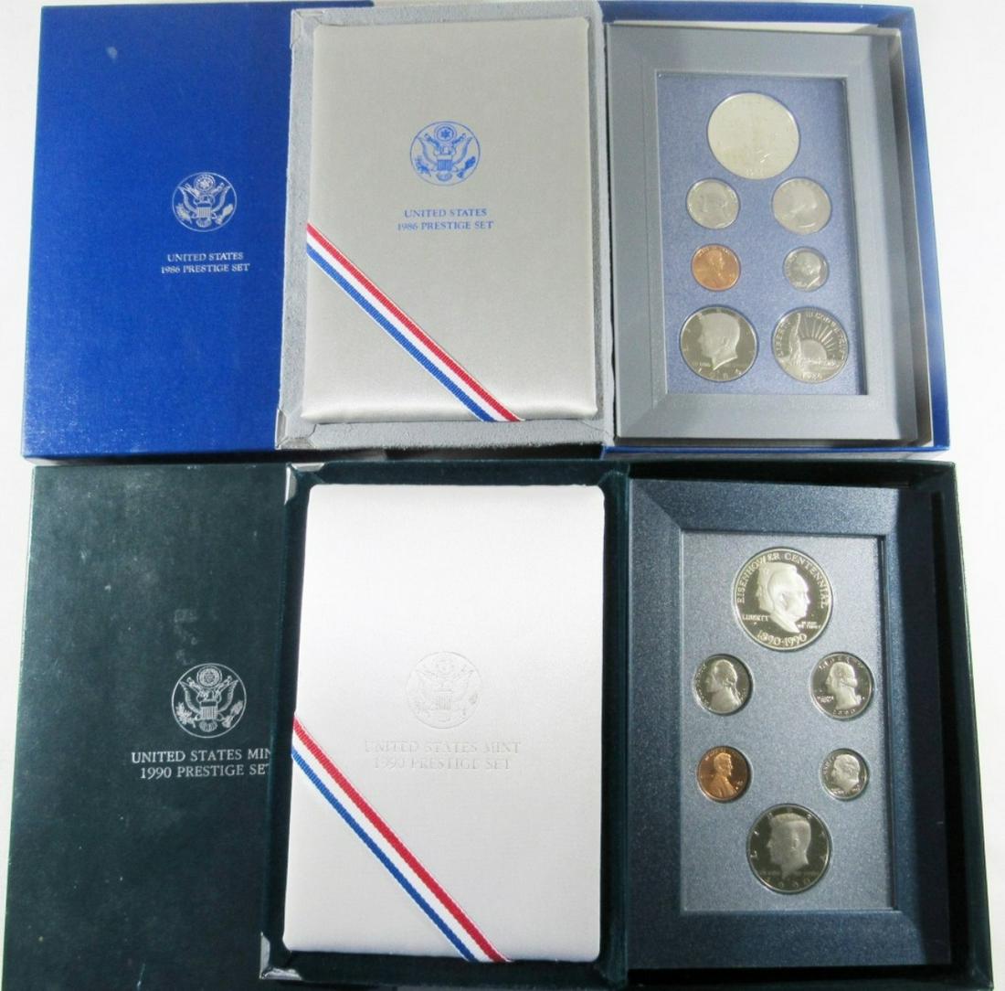 1986 & 1990 PRESTIGE SETS IN ORIGINAL PACKAGING (1 of 4)
