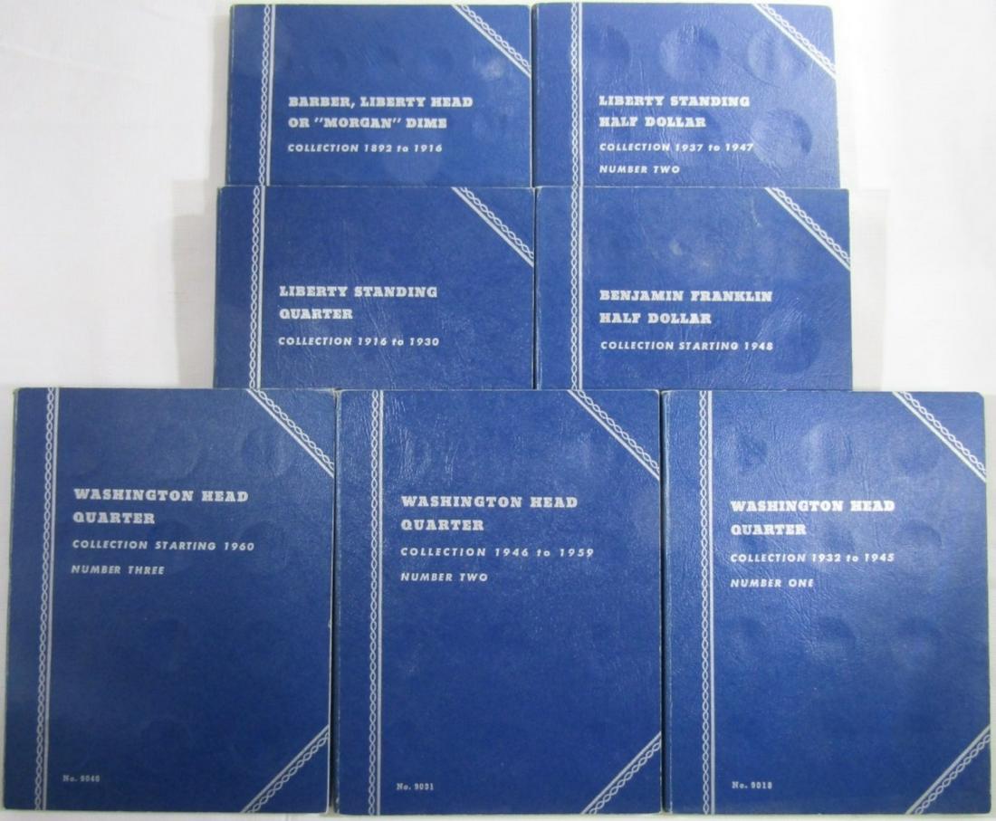 7 EMPTY WHITMAN COIN ALBUMS (1 of 3)