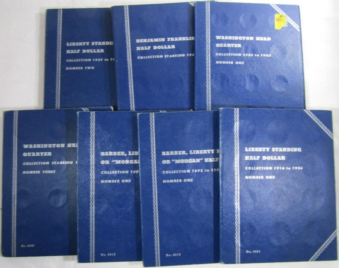 7 EMPTY WHITMAN COIN ALBUMS (1 of 3)