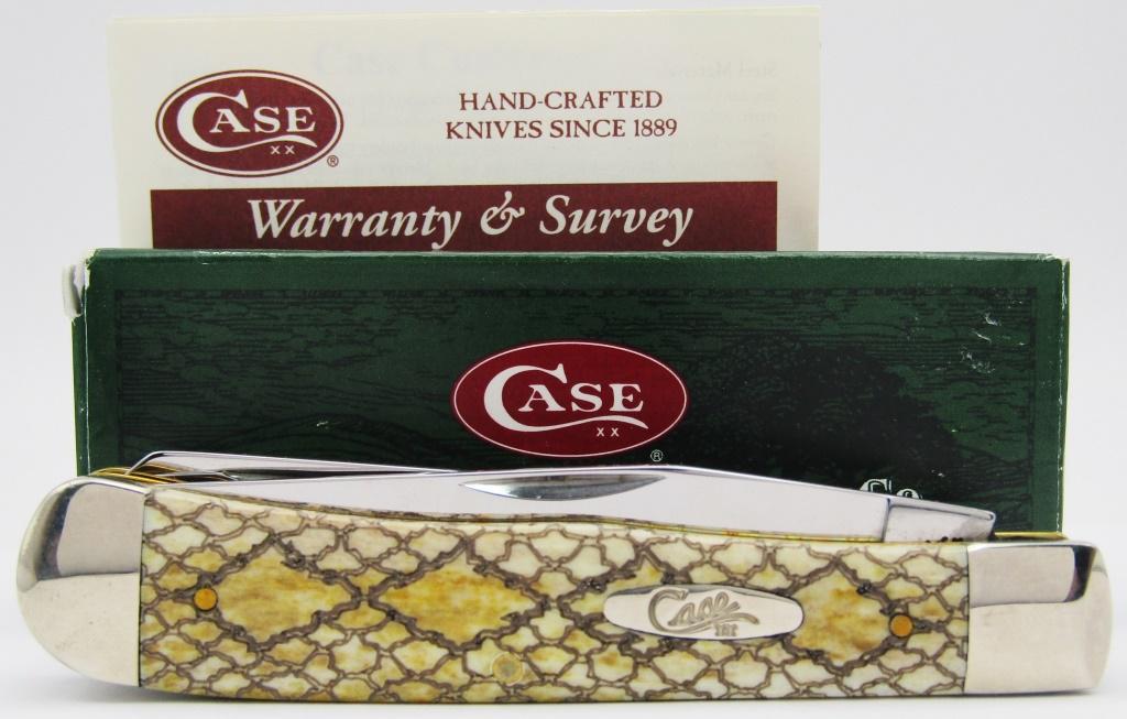 CaseXX 6254SS Brown Antique Trapper Knife (1 of 7)