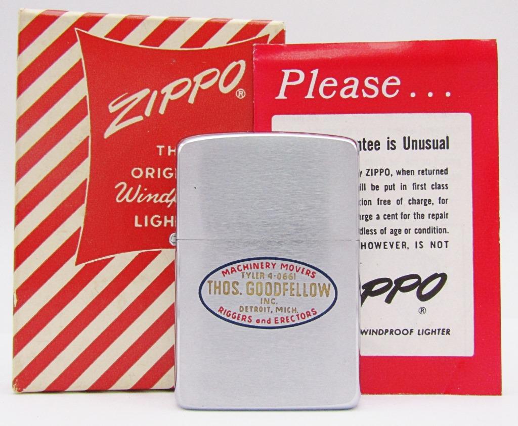 1960 Advertising Zippo Lightly Fired In Orig. Box (1 of 5)