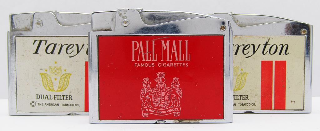 (3) Vintage Slim Cigarette Lighters, Tareyton & (1 of 7)