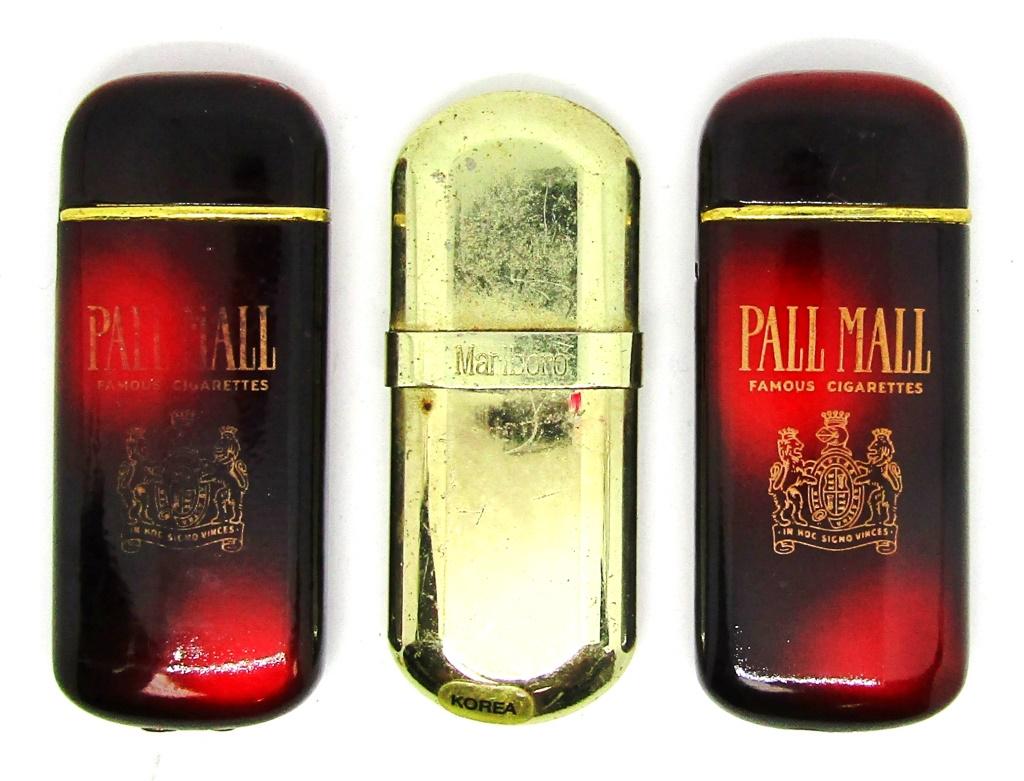 (3) SLIM CIGARETTE ADVERTISEMENT LIGHTERS! (1 of 3)