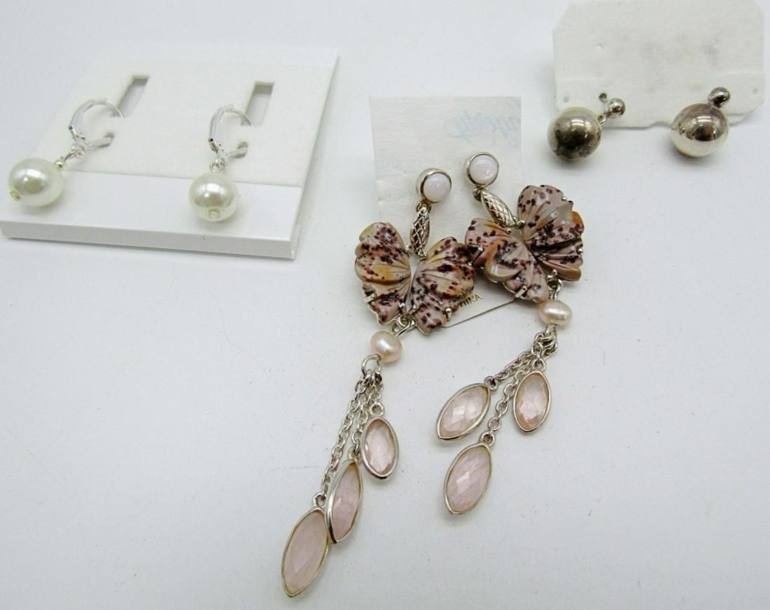 BUTTERFLY STONE & STERLING EARRING plus (1 of 5)