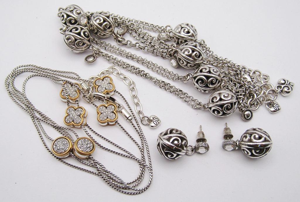 LOT OF BRIGHTON JEWELRY- 2 NECKLACES AND ONE (1 of 4)