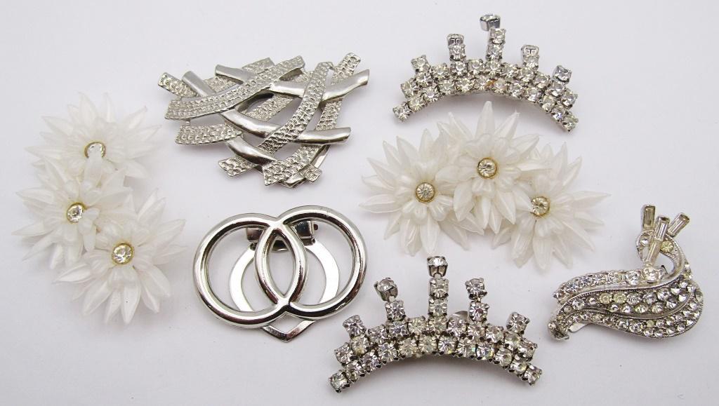 VINTAGE SCARF CLIPS- 7 CLIPS (1 of 2)