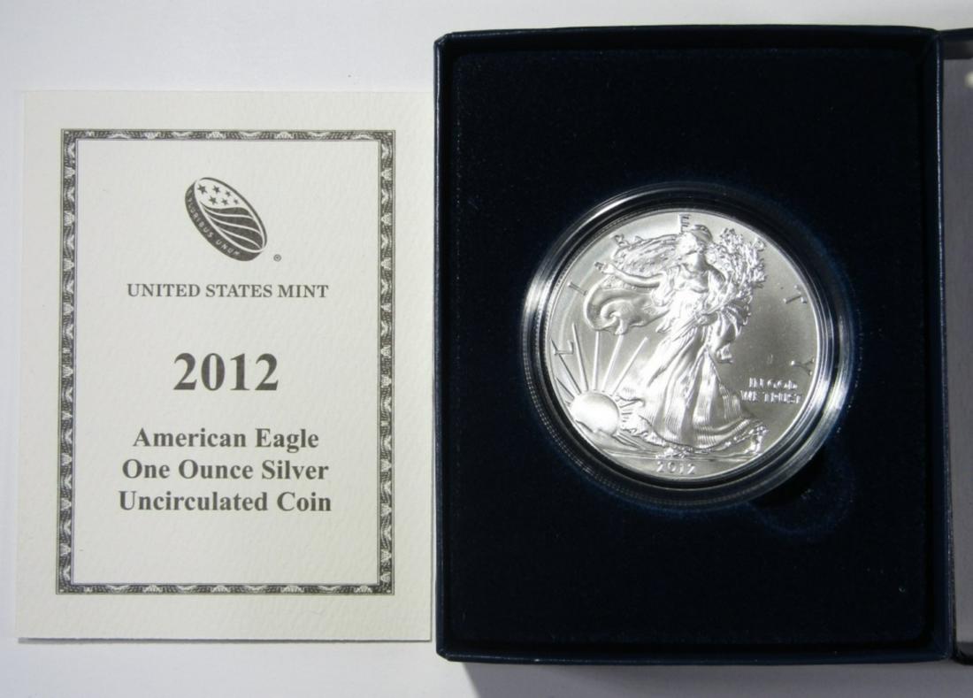 2012-W UNC AMERICAN SILVER EAGLE (1 of 4)