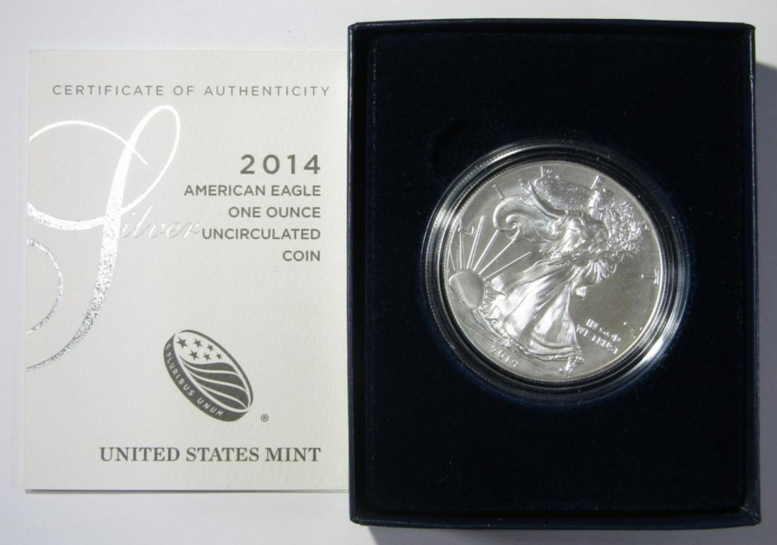 2014-W UNC AMERICAN SILVER EAGLE (1 of 4)