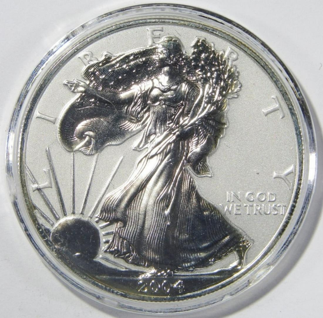 2004 AMERICAN SILVER EAGLE BU (1 of 2)