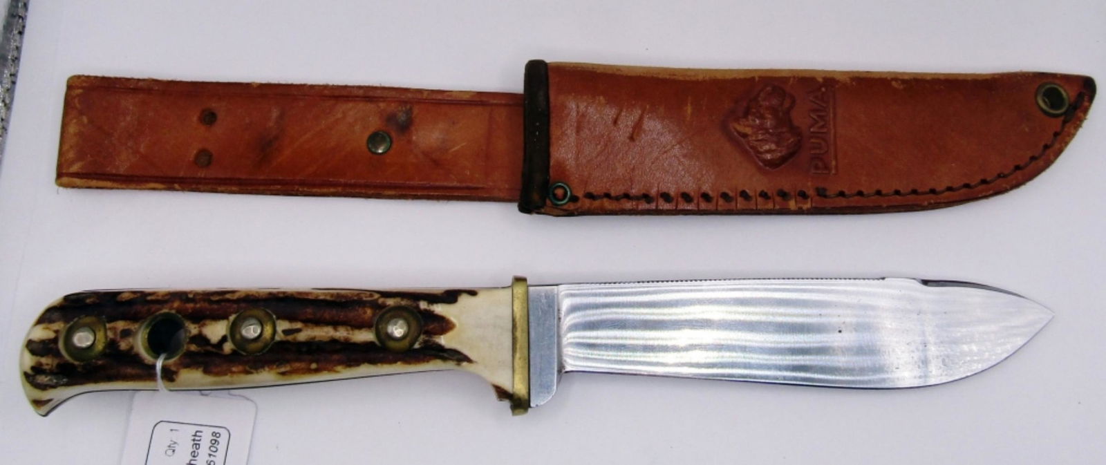 Puma Hunters Friend 6398 Knife & Leather Sheath (1 of 4)