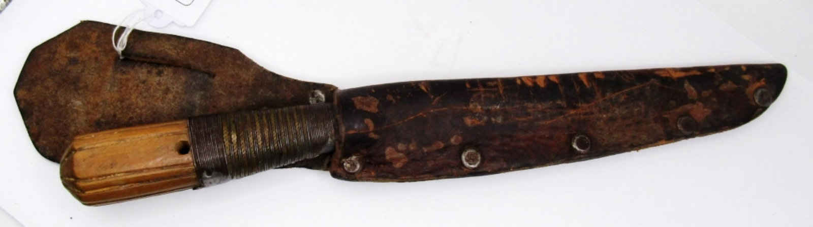 Algerian Belt Knife With Sheath: Used Condition