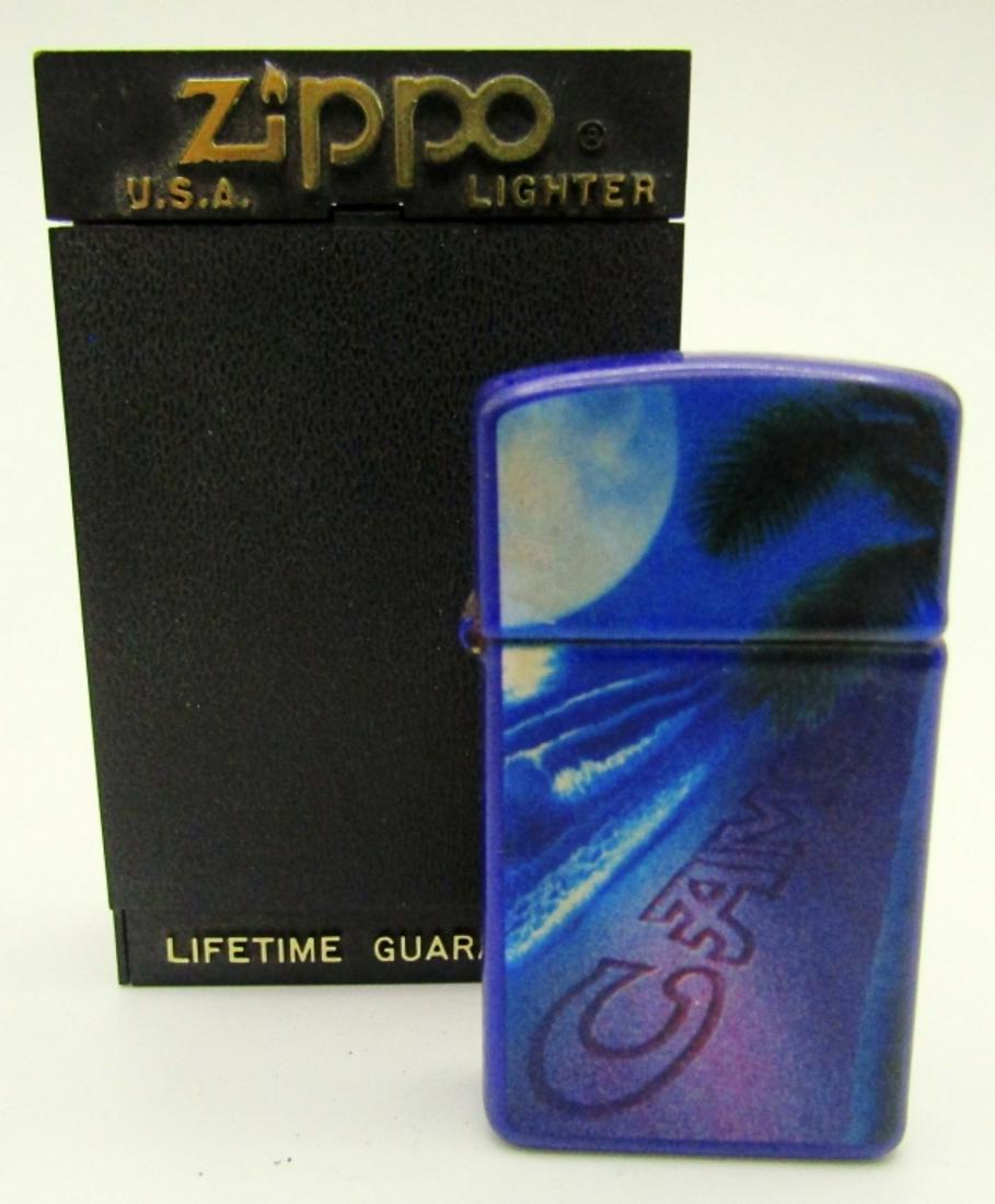 Unfired Sealed 1993 Zippo Slim Camel Beach Lighter: Unfired & Sealed In Original Case!