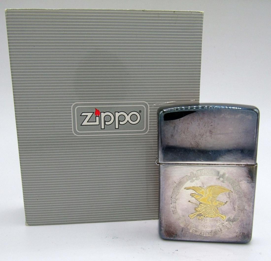2000 NRA Silver Plate SEALED in BOX Zippo Lighter: National Rifle Association of America Incorporated 1871; Sealed in Original Box!