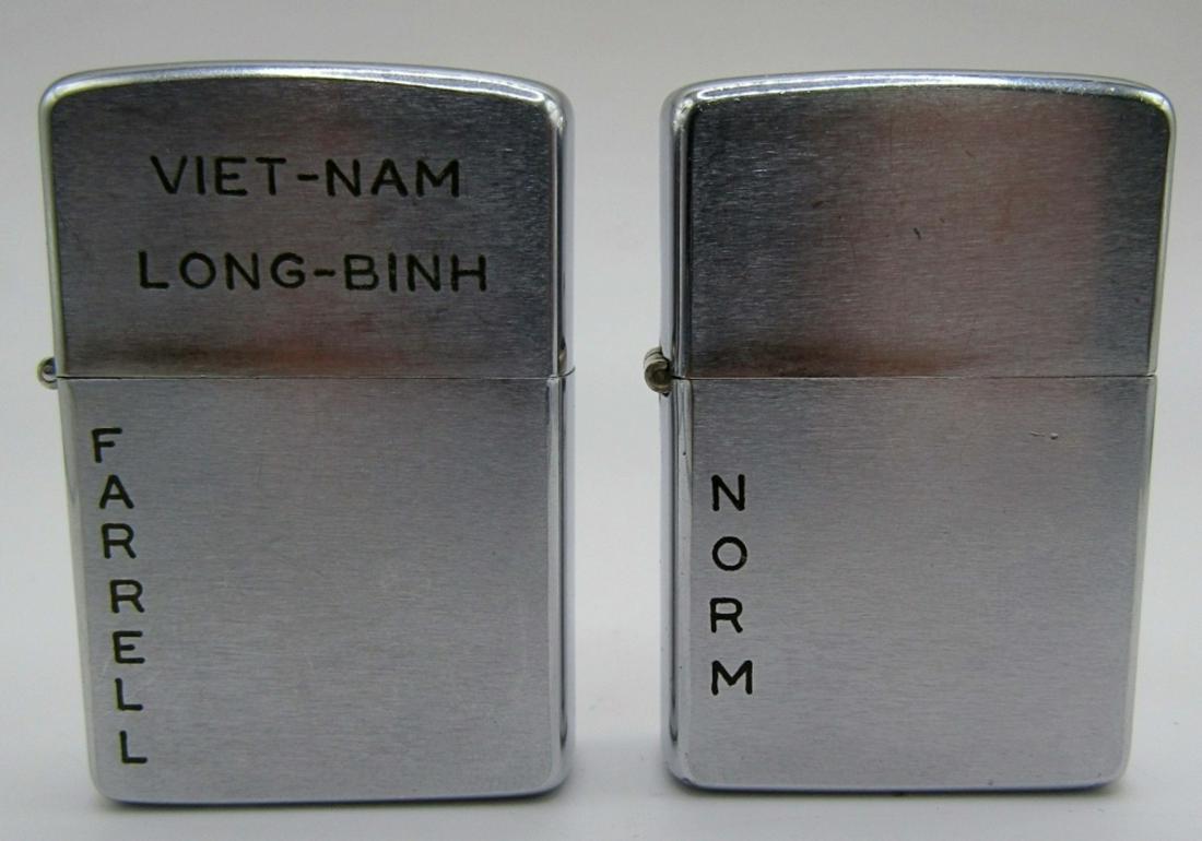 (2) 1968 Zippo Lighters, Viet-Nam Long-Binh (1 of 9)