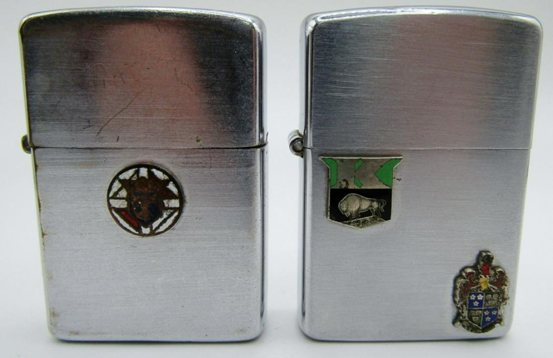 (2) 1937-1950 Zippo Lighters Pat. 2032695 (1 of 7)