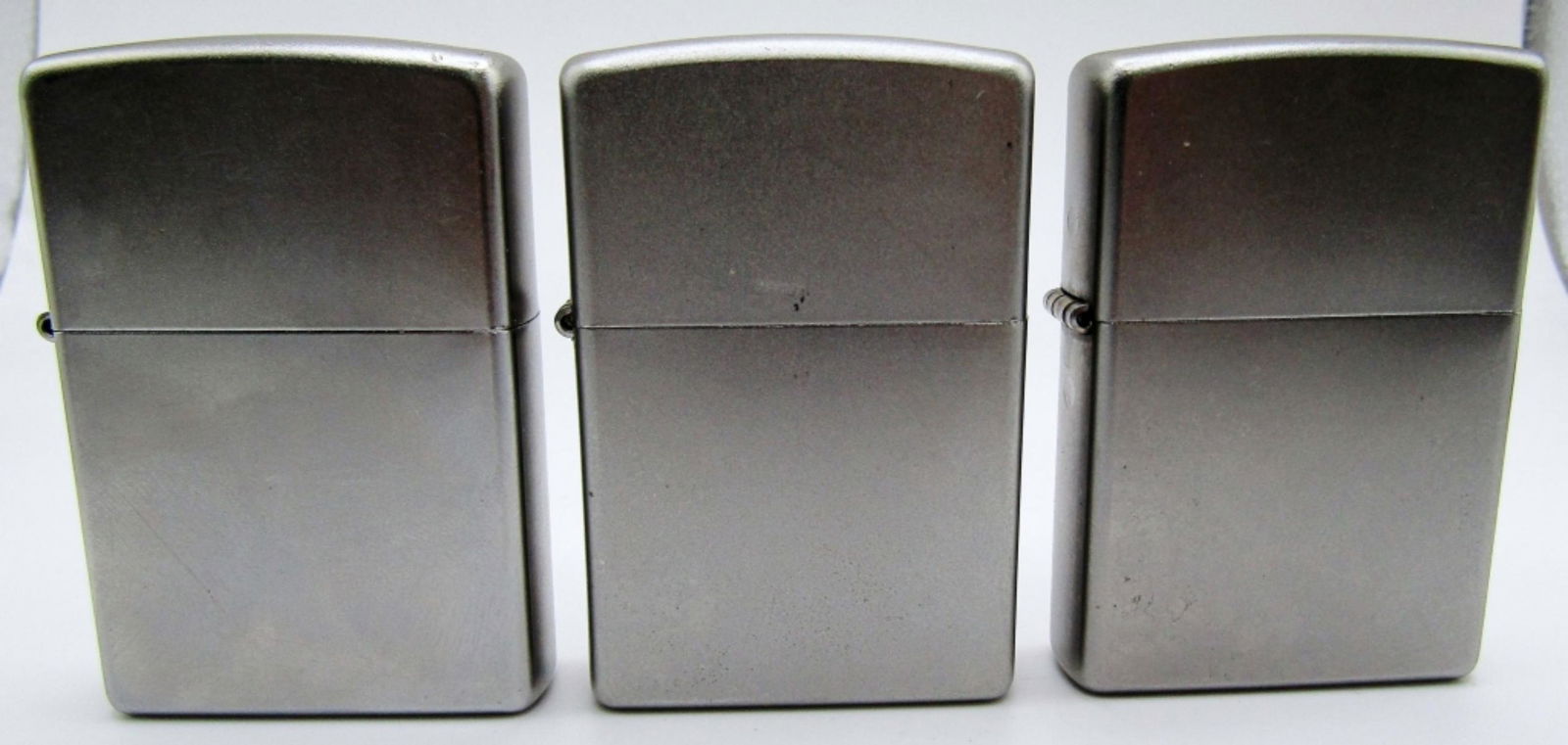 (3) Zippo Lighters; 2011 (Unfired), 2014 (Used), (1 of 9)