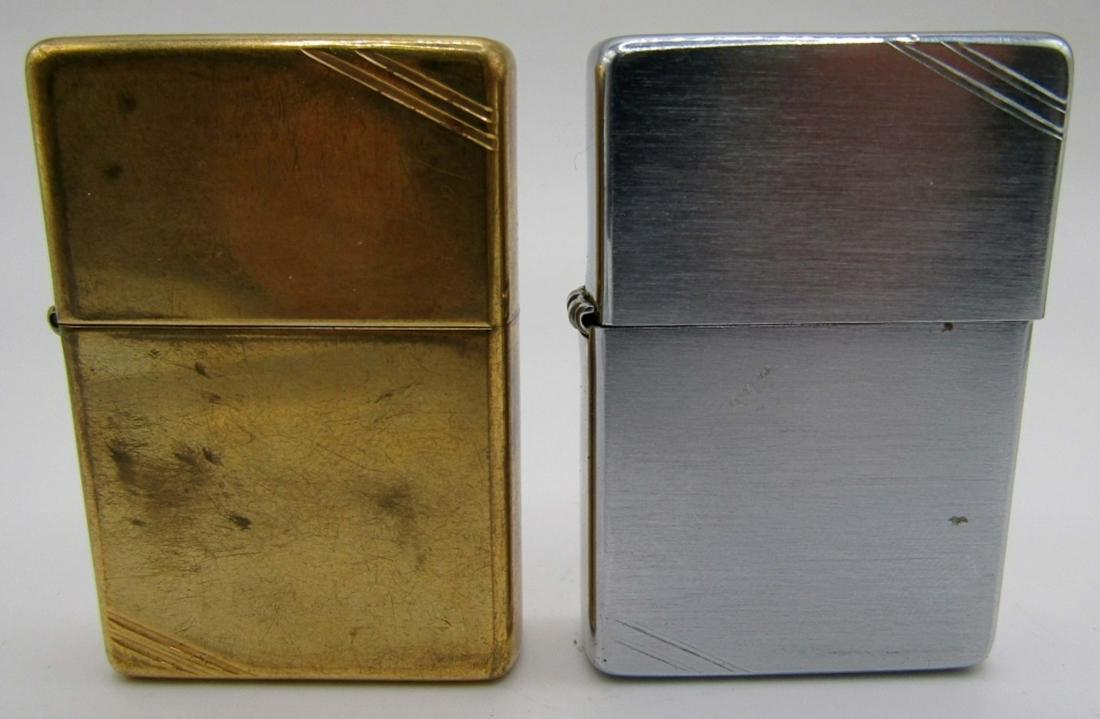 (2) Zippo Lighters; Pat 2032695 Slashed Corners (1 of 7)