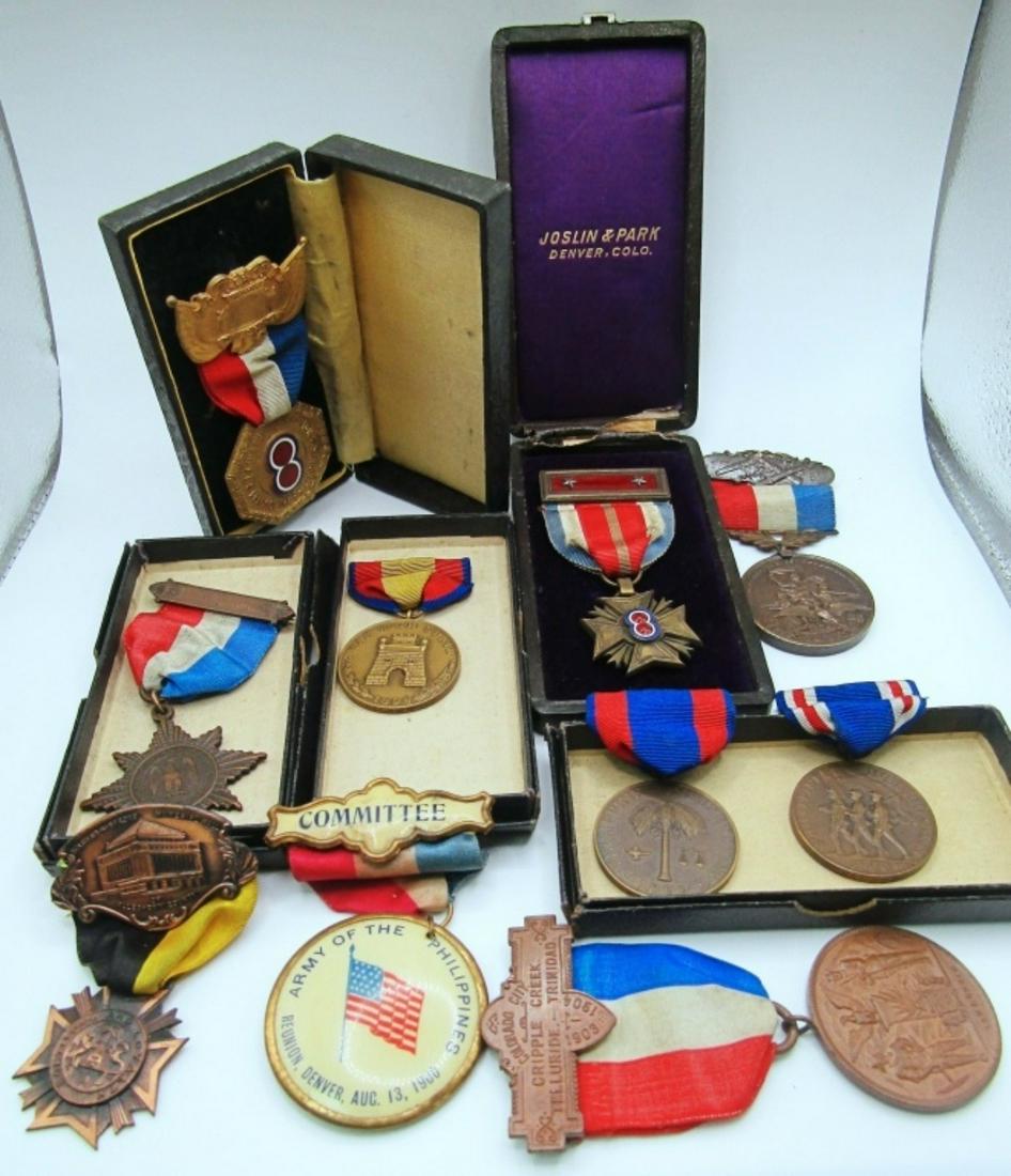 10 WAR & POLITICAL MEDALS 1890'S-1900'S (1 of 19)