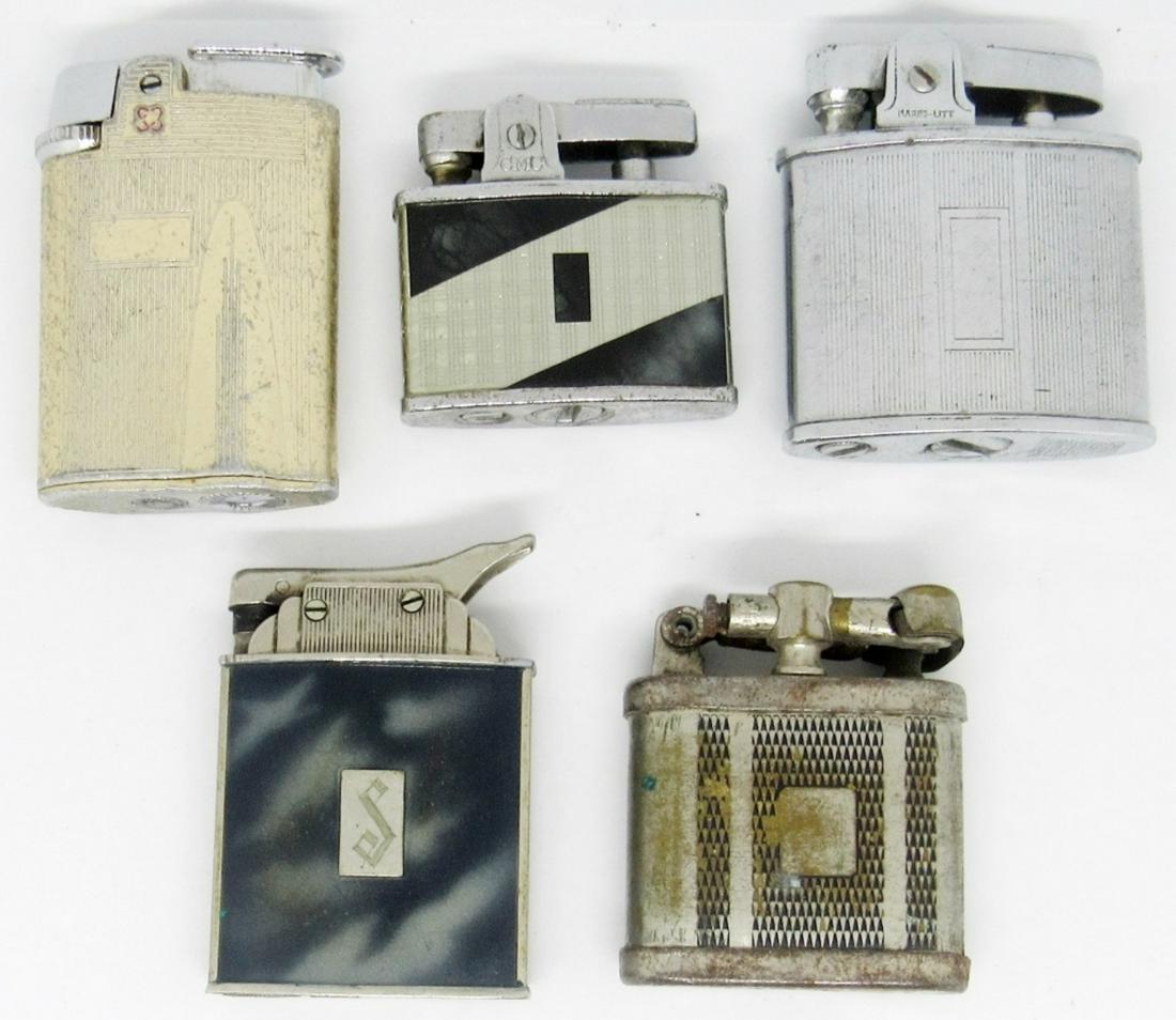 LOT OF 5 VINTAGE ANTIQUE LIGHTERS VARIOUS BRANDS (1 of 4)