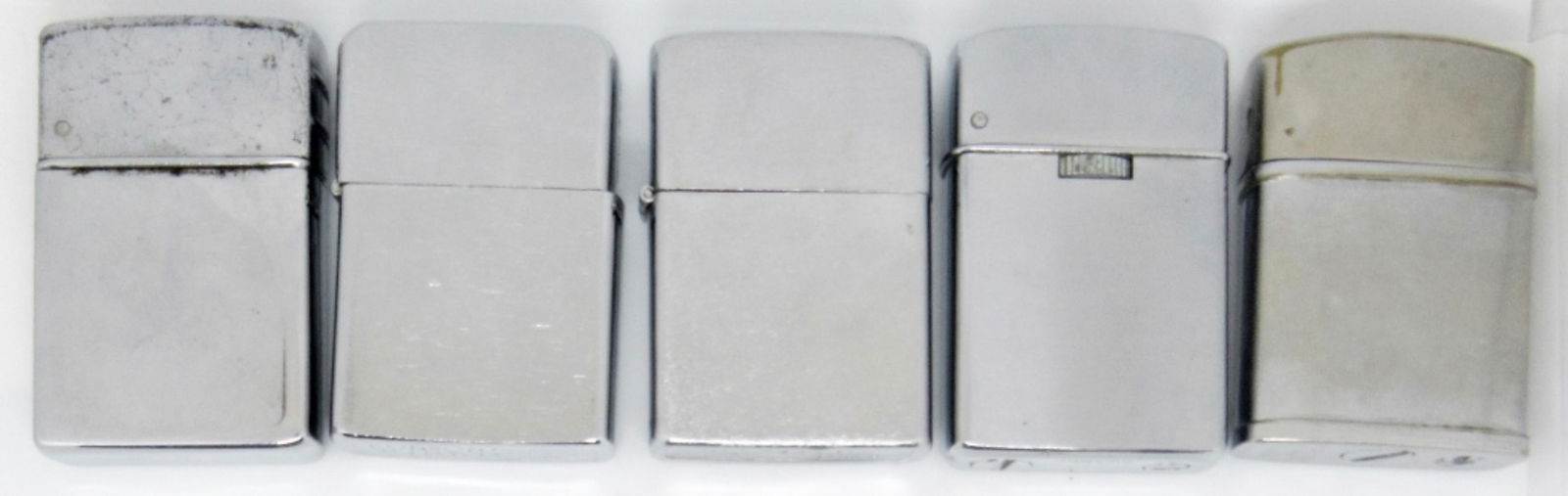 LOT OF 5 VINTAGE ASSORTED FLIP TOP LIGHTERS (1 of 5)