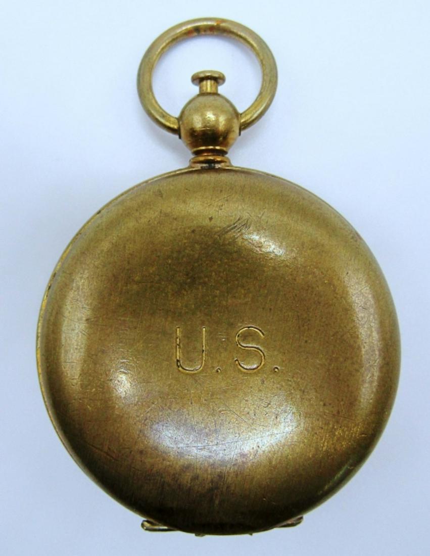 MARKED "U.S." VINTAGE POCKET COMPASS (1 of 5)