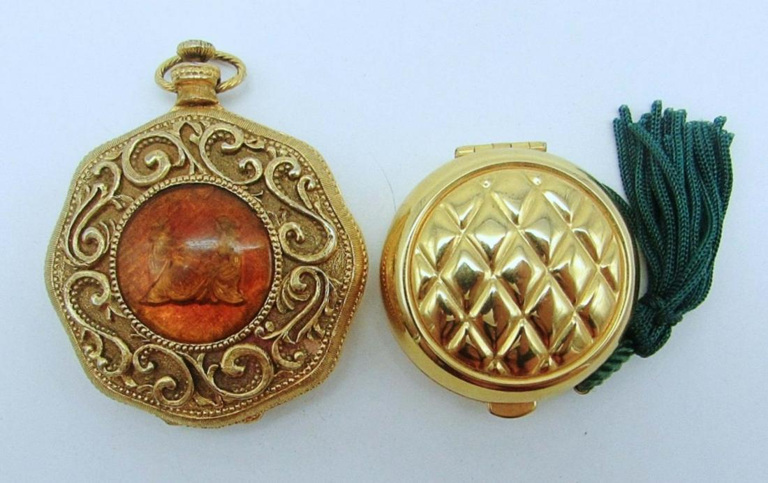 1 VINTAGE COMPACT & 1 SOLID PARFUM COMPACT (1 of 6)