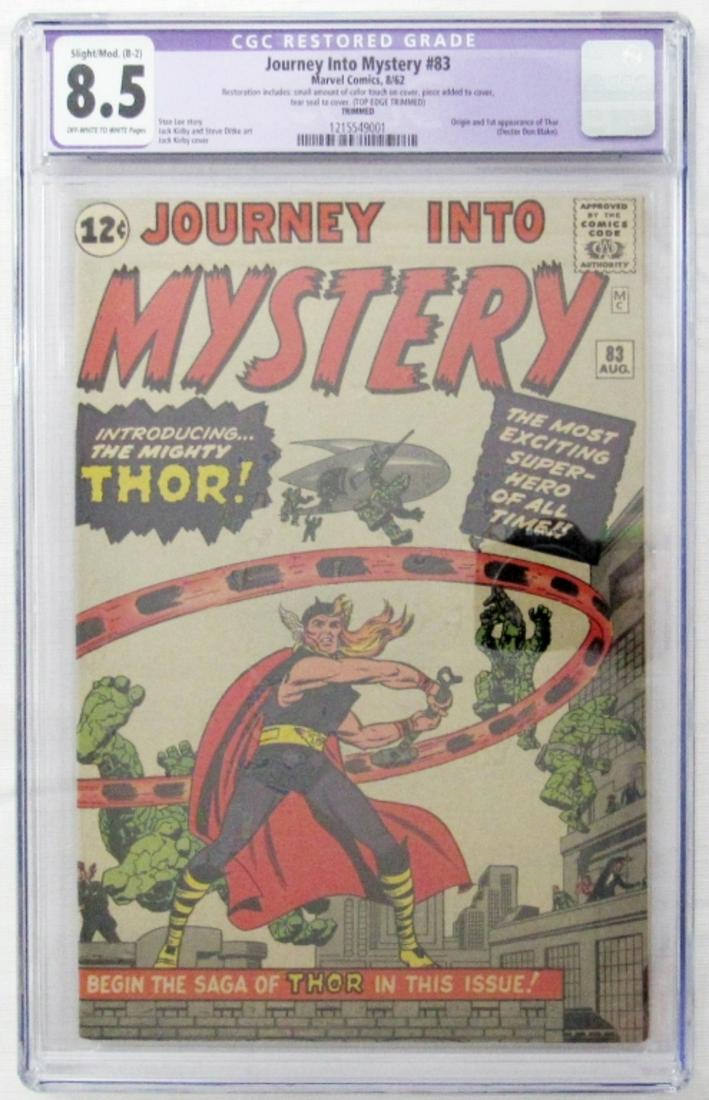 JOURNEY INTO MYSTERY #83 MARVEL 1962 CGC 8.5 RESTO (1 of 3)