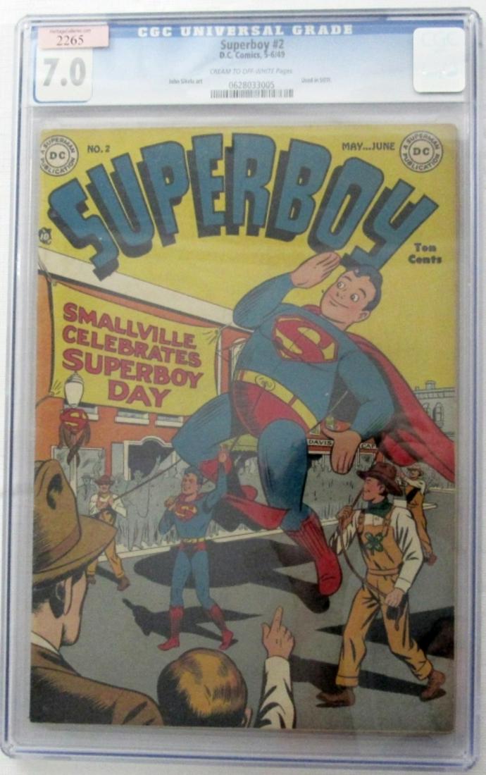 SUPERBOY #2 D.C. COMIC 1949 CGC 7.0 - KEY! (1 of 3)