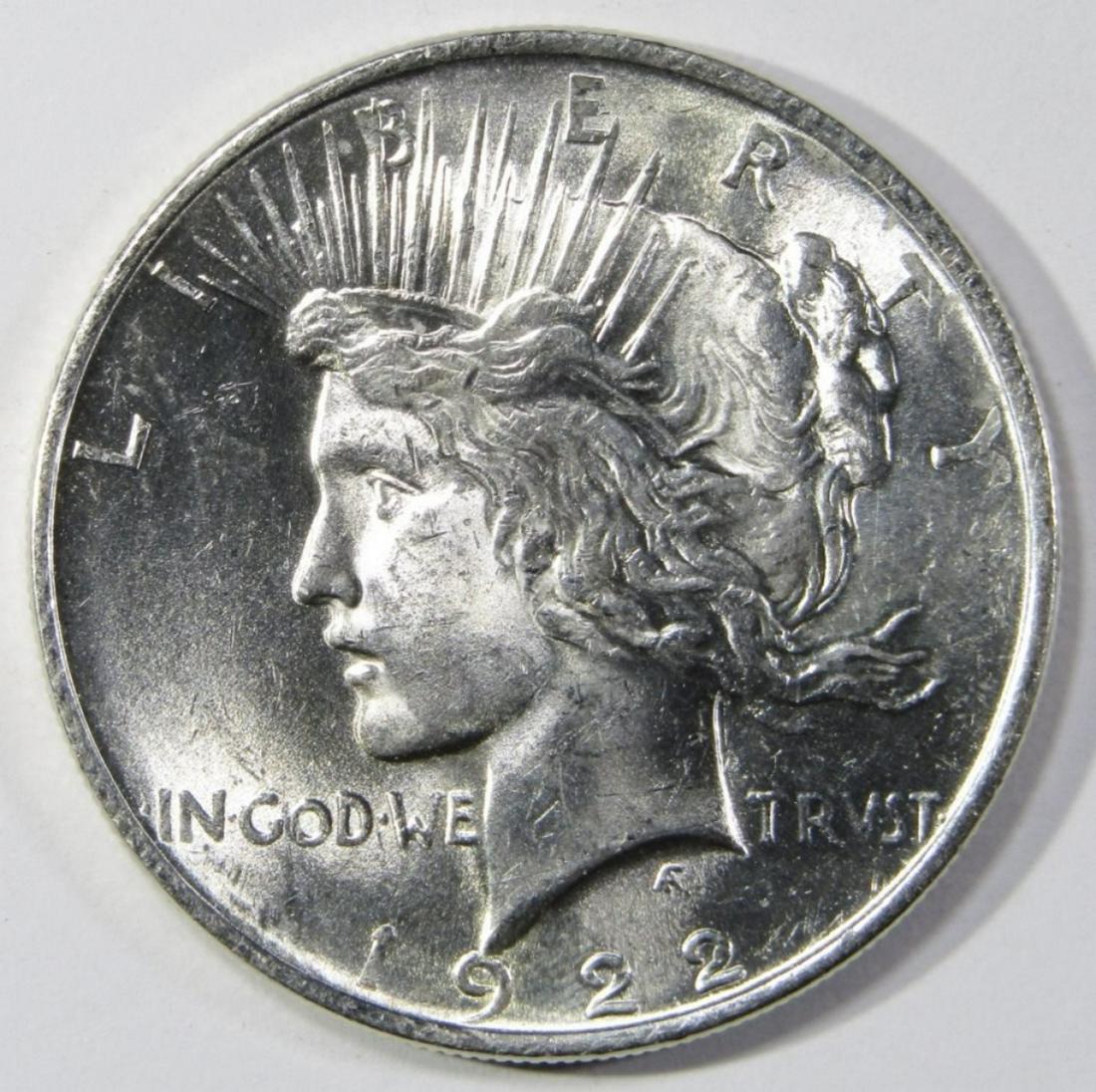 1922 PEACE DOLLAR BU (1 of 2)