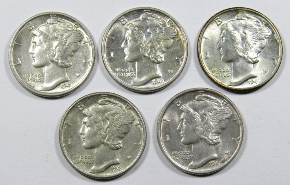 (5) 1941 MERCURY DIMES AU/BU (1 of 2)