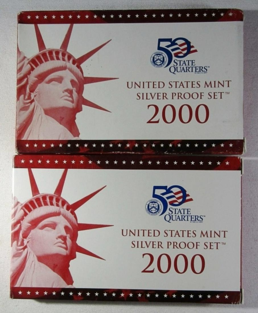 TWO 2000 U.S. SILVER PROOF SETS (1 of 2)