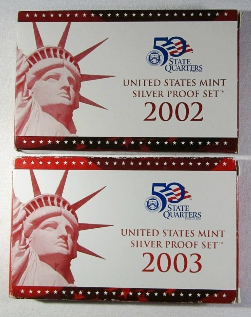 2002 AND 2003 U.S. SILVER PROOF SETS (1 of 2)