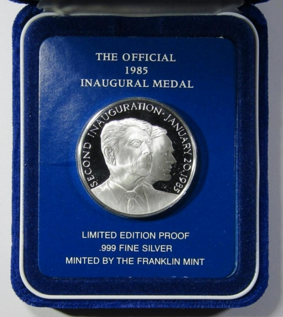 1985 INAUGURAL MEDAL 1oz .999 SILVER (1 of 3)