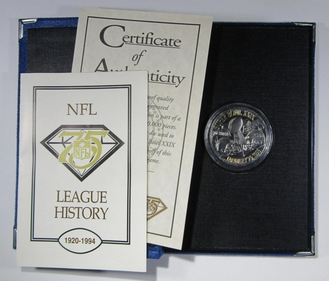 1995 SUPER BOWL XXIX OFFICIAL GAME COIN (1 of 4)