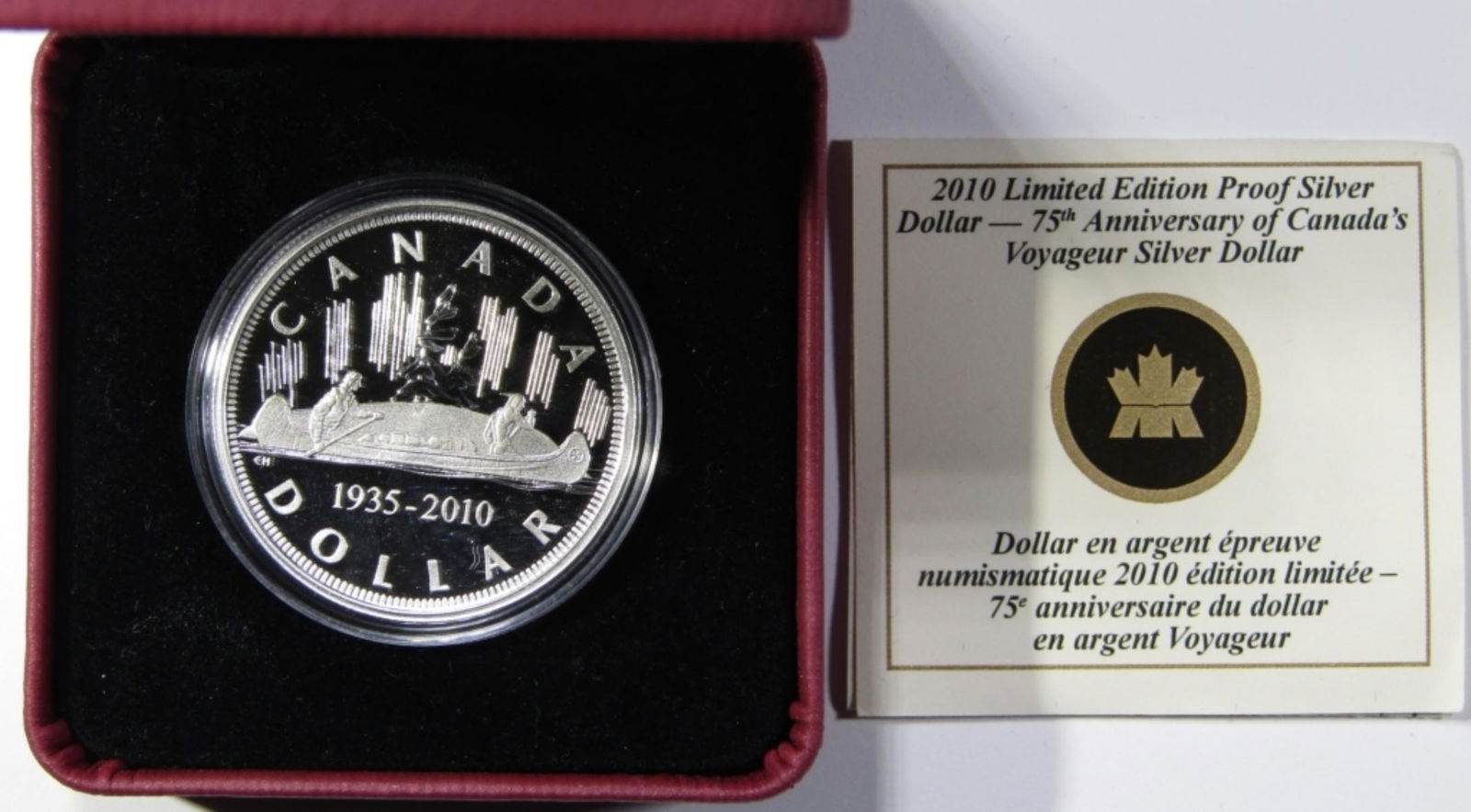2010 CANADA'S VOYAGUER $1 SILVER COIN (1 of 4)