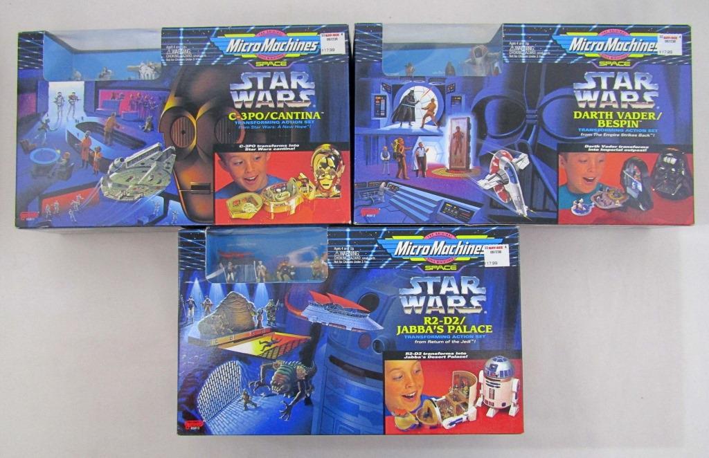 3 STAR WARS TRANSFORMING ACTION SET MICRO MACHINES (1 of 10)