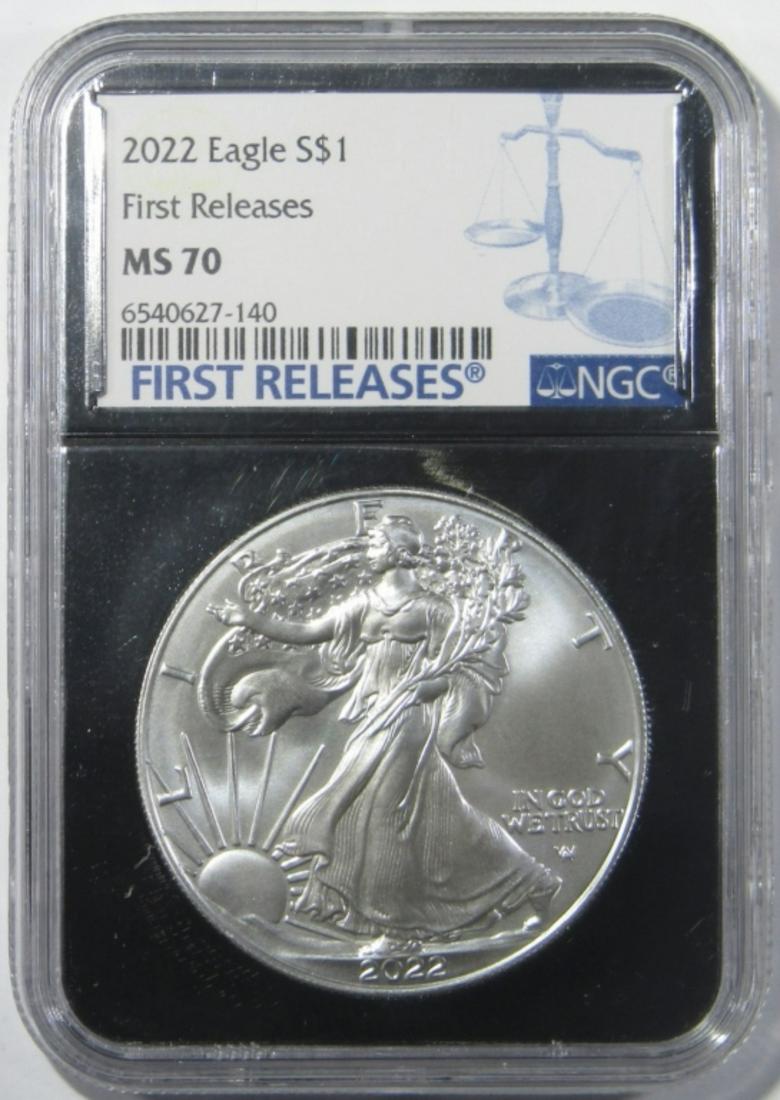 2022 AMERICAN SILVER EAGLE NGC MS-70 (1 of 4)