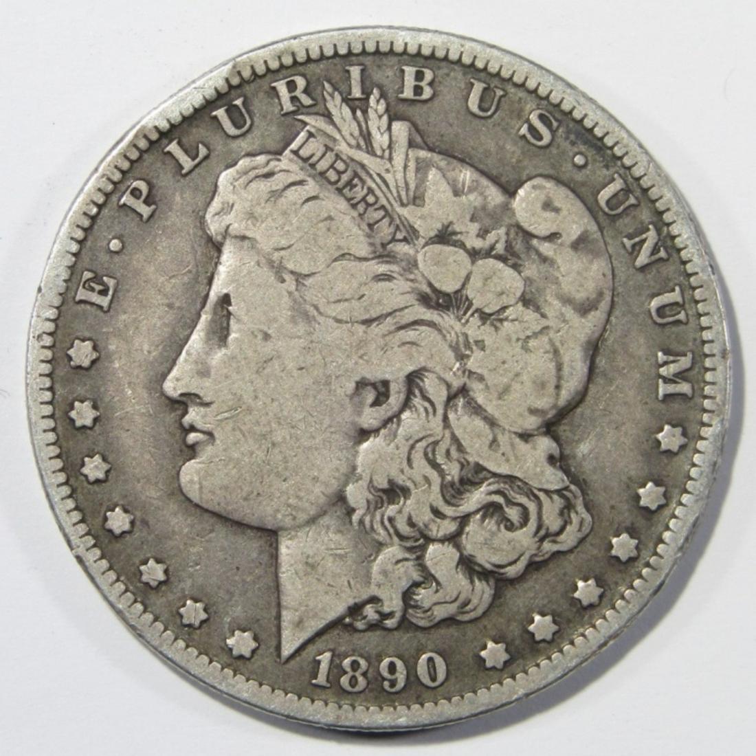 1890-O MORGAN DOLLAR F: TOP RATED AUCTION HOUSE