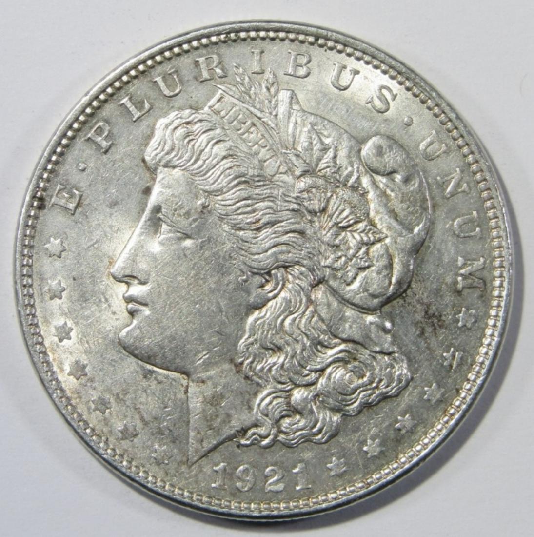1921 MORGAN DOLLAR AU/BU (1 of 2)