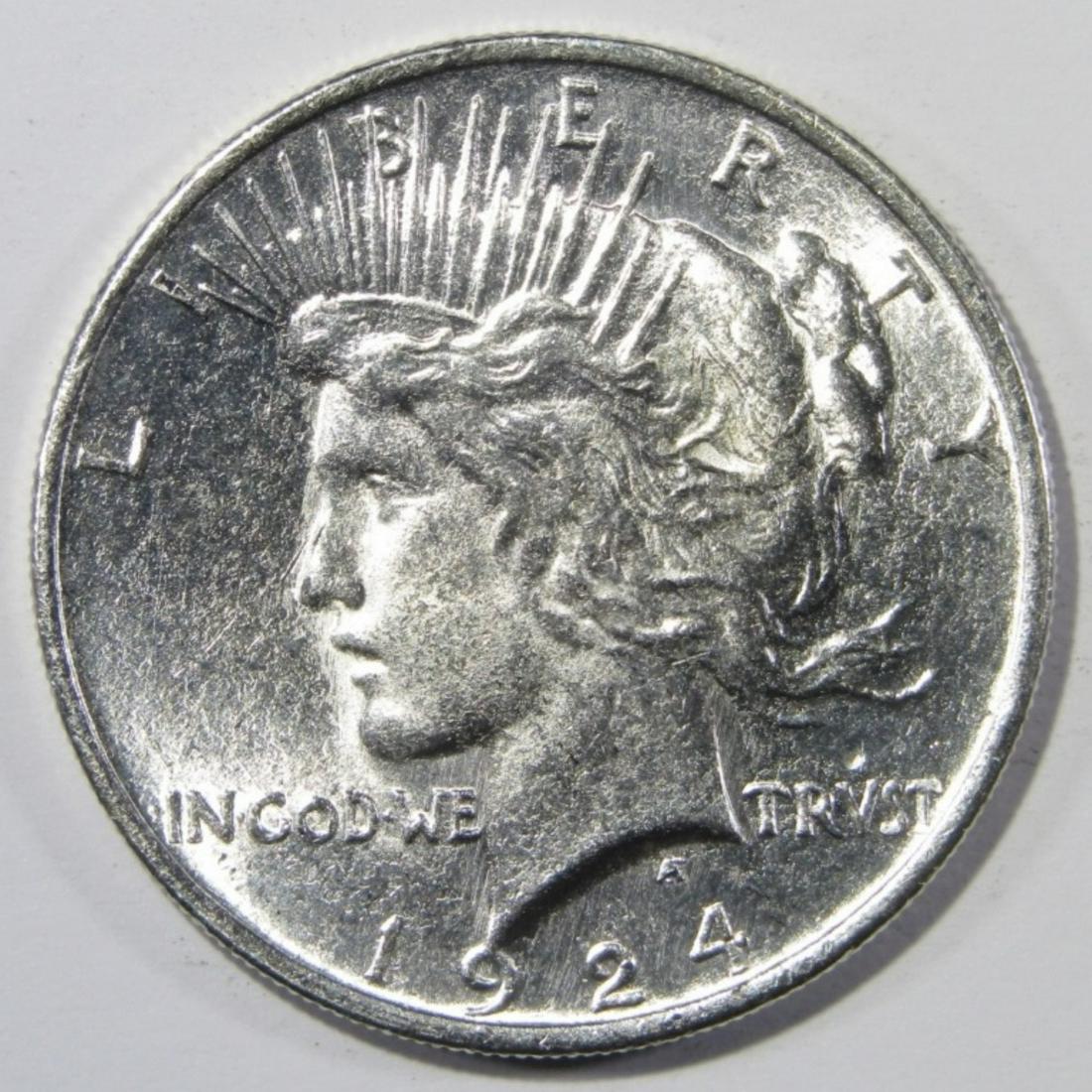 1924 PEACE DOLLAR BU (1 of 2)