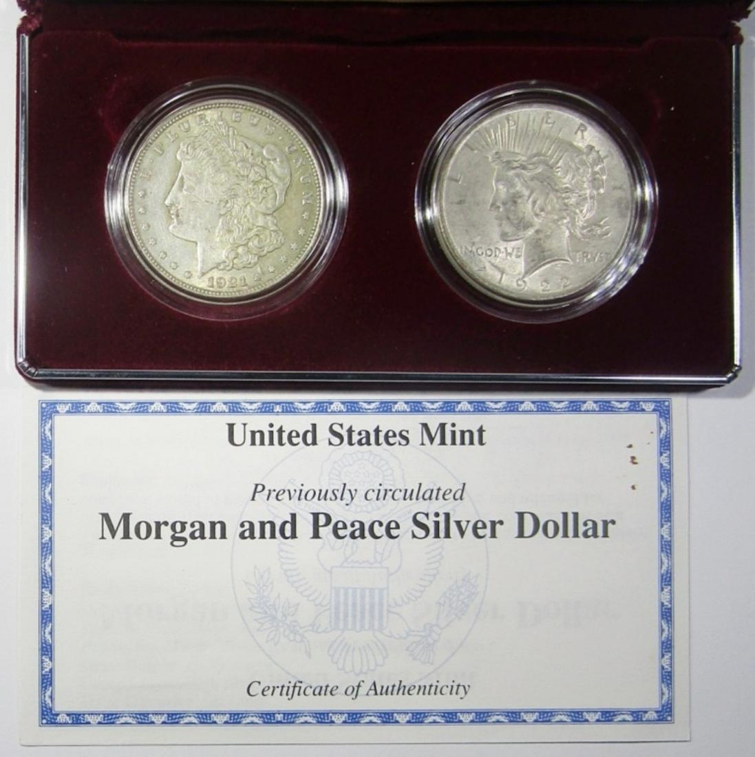 U.S. MINT MORGAN & PEACE DOLLAR SET (1 of 4)