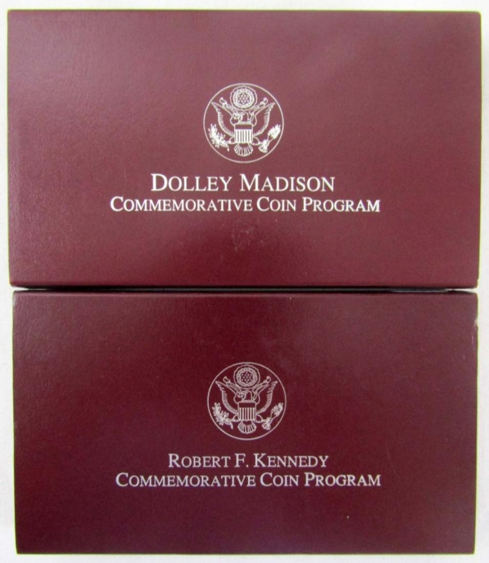 (2) PROOF COMMEMORATIVE SILVER DOLLARS (1 of 7)