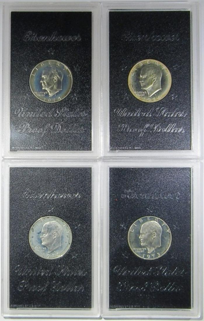 (4) U.S. MINT PROOF EISENHOWER DOLLARS (1 of 2)