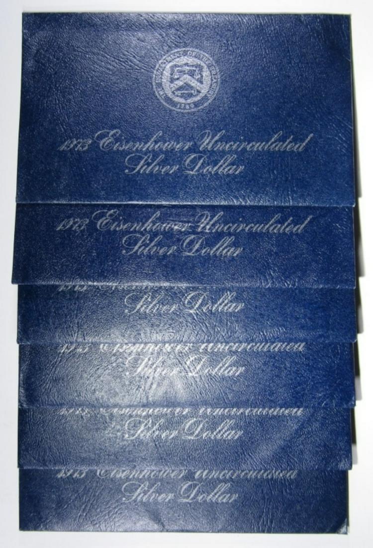 (6) 1973-S BLUE IKE MINT SETS IN OGP (1 of 2)