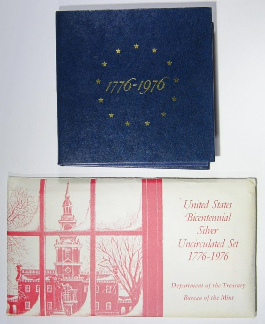 1976 SILVER 3- COIN PROOF & UNC SETS (1 of 2)