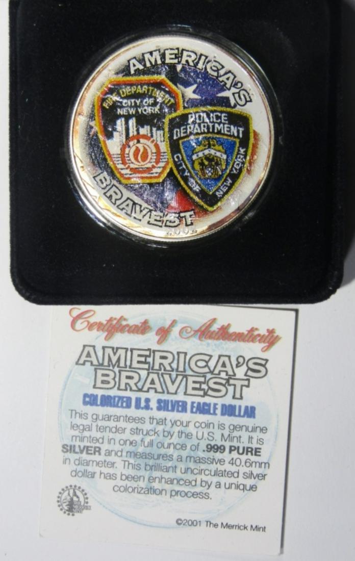 2002 AMERICA'S BRAVEST SILVER EAGLE (1 of 3)