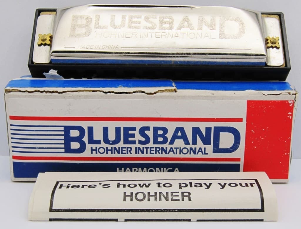 VTG Hohner International Bluesband Harmonica: "C" in Original Box & Instructions.